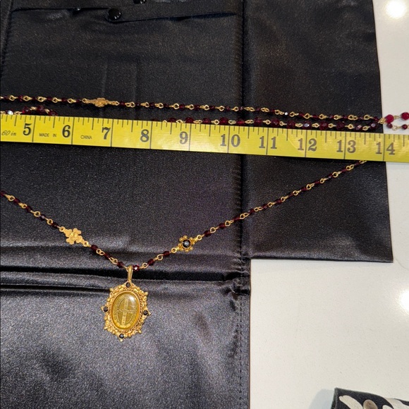 Virgin Saints & Angels Beaded Necklace w/ Pouch - Picture 8 of 12